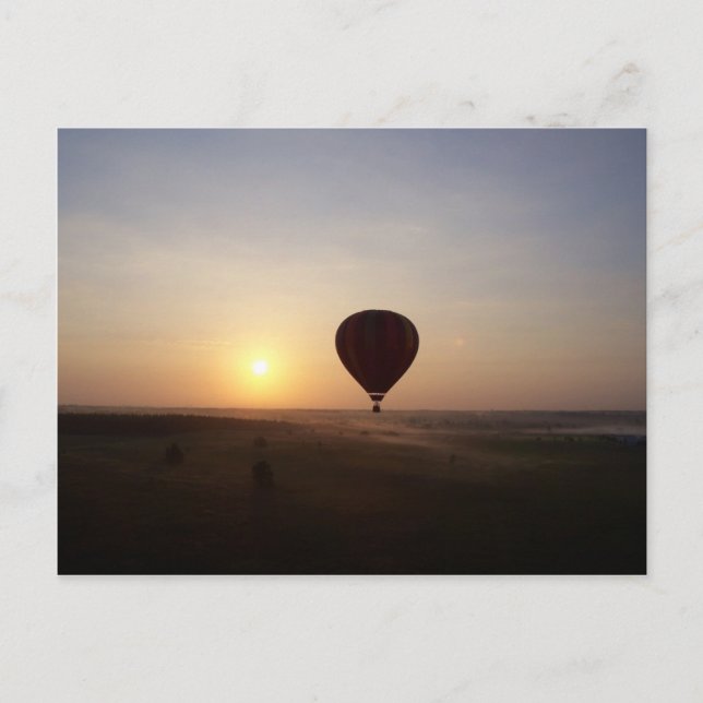 Sunrise Hot Air Balloon photographic image Postcard (Front)