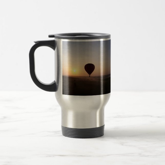 Sunrise Hot Air Balloon photographic image Travel Mug (Left)