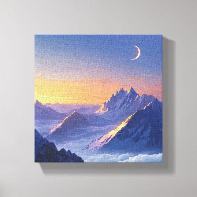 Sunrise Illuminates the Meili Snow Mountains Canvas Print (Front)