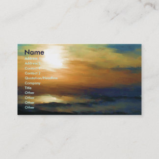 Sunrise Impression Business Card