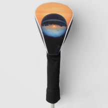 Sunrise in a Ball Golf Head Cover