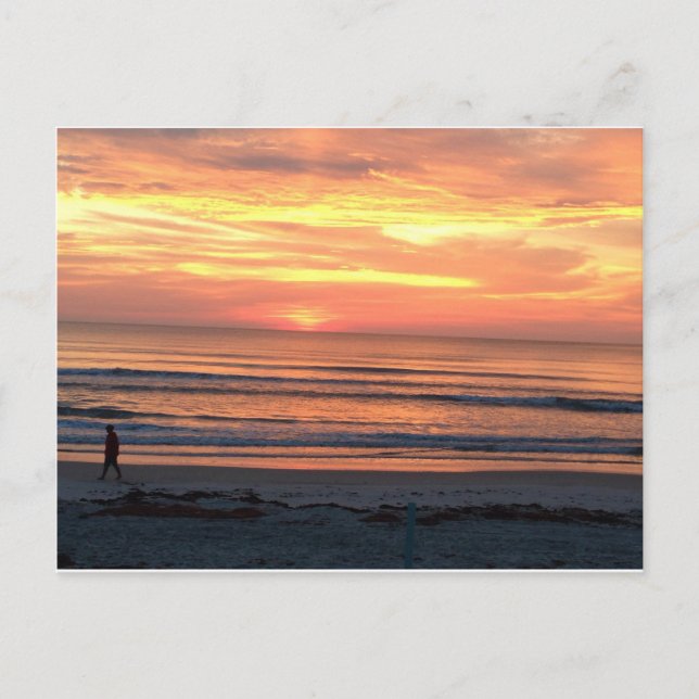 Sunrise in Daytona Beach, FL Postcard (Front)