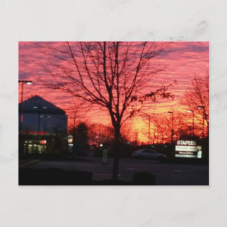 sunrise in framingham, massachusetts postcard