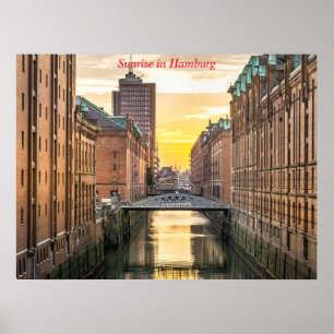 Sunrise in Hamburg Poster