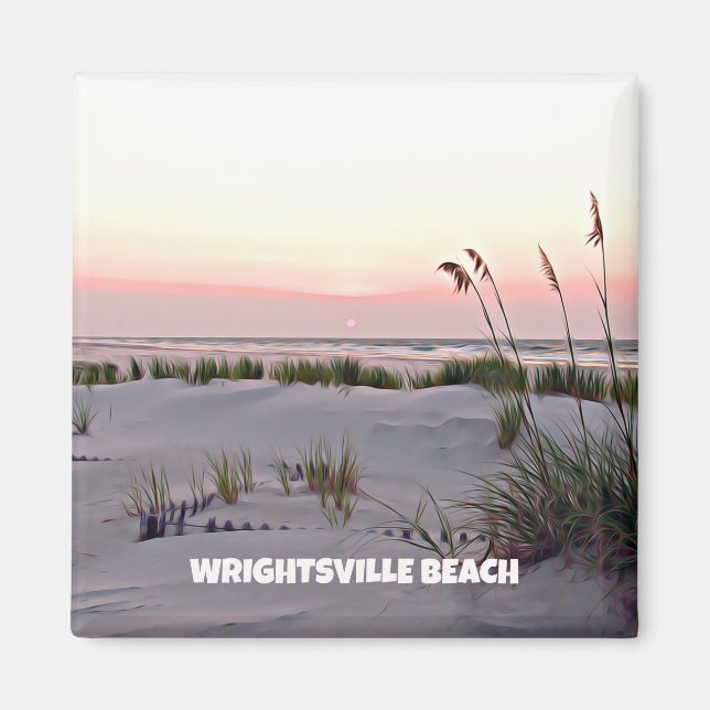 Sunrise in July, Wrightsville Beach Magnet (Front)