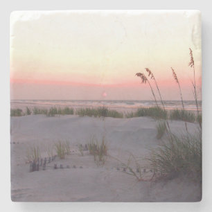 Sunrise in July, Wrightsville Beach Stone Coaster