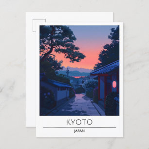 Sunrise in Kyoto Japan Travel  Postcard