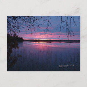 Sunrise in Lapland Postcard