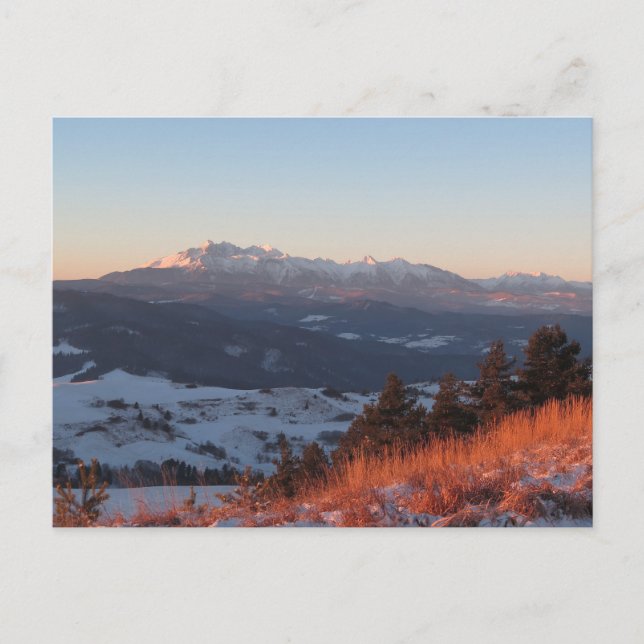Sunrise in Pieniny Postcard (Front)