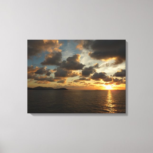 Sunrise in St. Thomas I US Virgin Islands Canvas Print (Front)