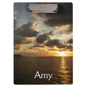 Sunrise in St. Thomas I US Virgin Islands Clipboard