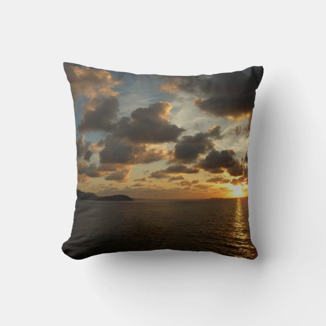 Sunrise in St. Thomas I US Virgin Islands Cushion (Front)
