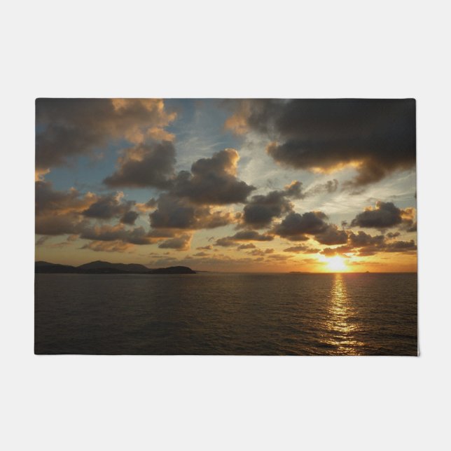 Sunrise in St. Thomas I US Virgin Islands Doormat (Front)