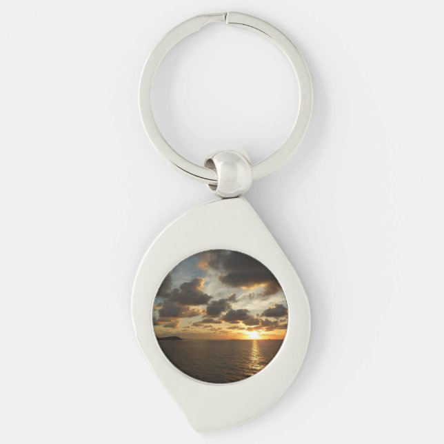 Sunrise in St. Thomas I US Virgin Islands Key Ring (Front)