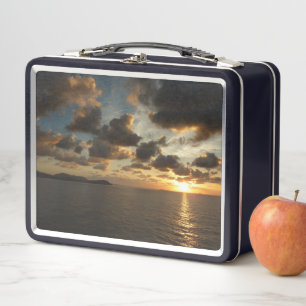 Sunrise in St. Thomas I US Virgin Islands Metal Lunch Box