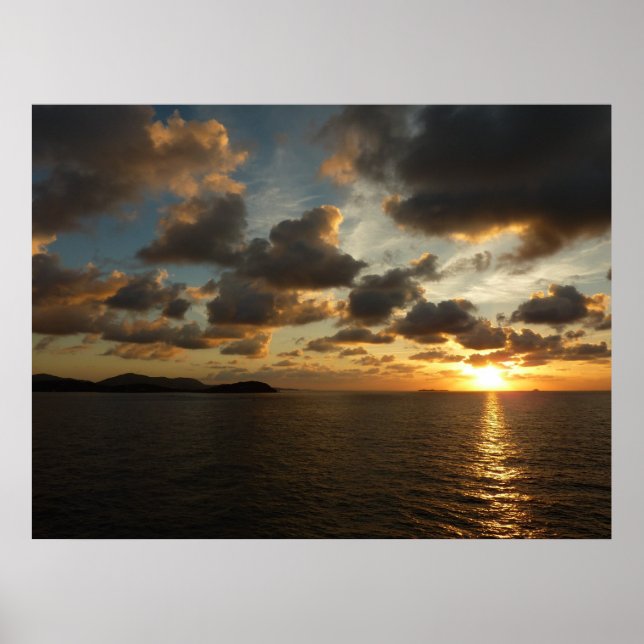 Sunrise in St. Thomas I US Virgin Islands Poster (Front)