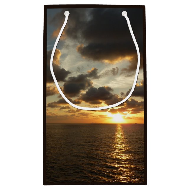Sunrise in St. Thomas I US Virgin Islands Small Gift Bag (Back)