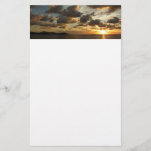 Sunrise in St. Thomas I US Virgin Islands Stationery