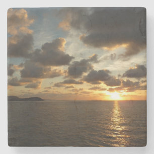 Sunrise in St. Thomas I US Virgin Islands Stone Coaster