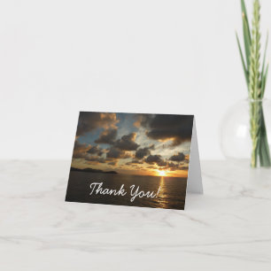 Sunrise in St. Thomas I US Virgin Islands Thank You Card