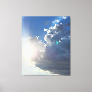 Sunrise in the Clouds Photo Canvas Print