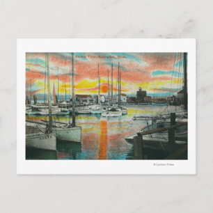 Sunrise in the Harbour Postcard