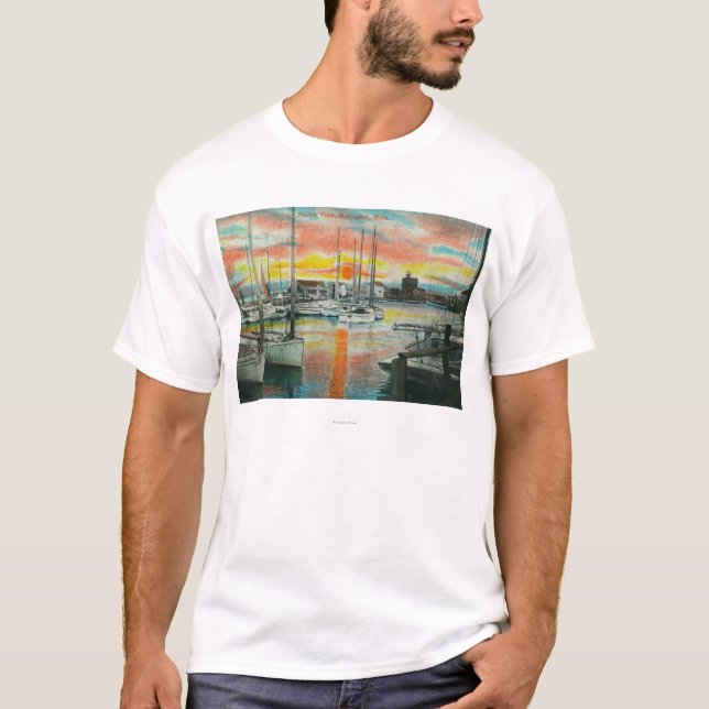 Sunrise in the Harbour T-Shirt (Front)