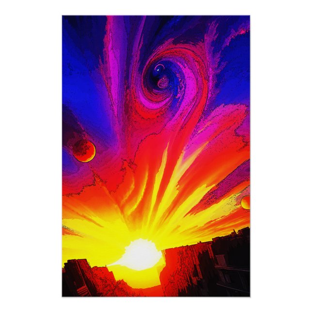 Sunrise In The Multiverse Poster (Front)