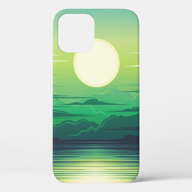 Sunrise in the sea illustration apparel,art,beauti Case-Mate iPhone case (Back)