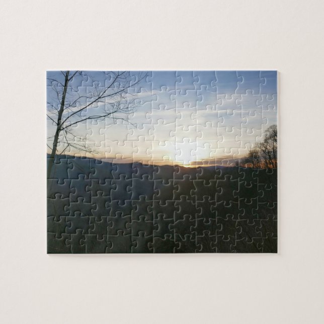 Sunrise in the Smoky Mountains Jigsaw Puzzle (Horizontal)