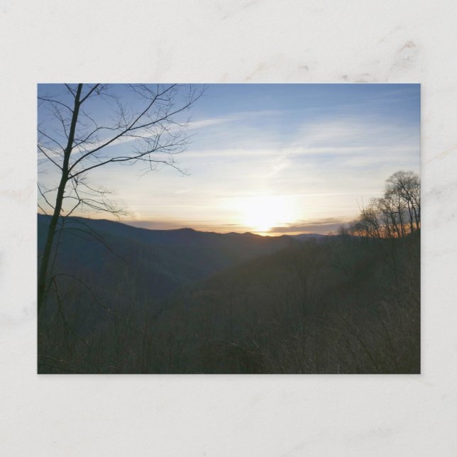 Sunrise in the Smoky Mountains Postcard (Front)