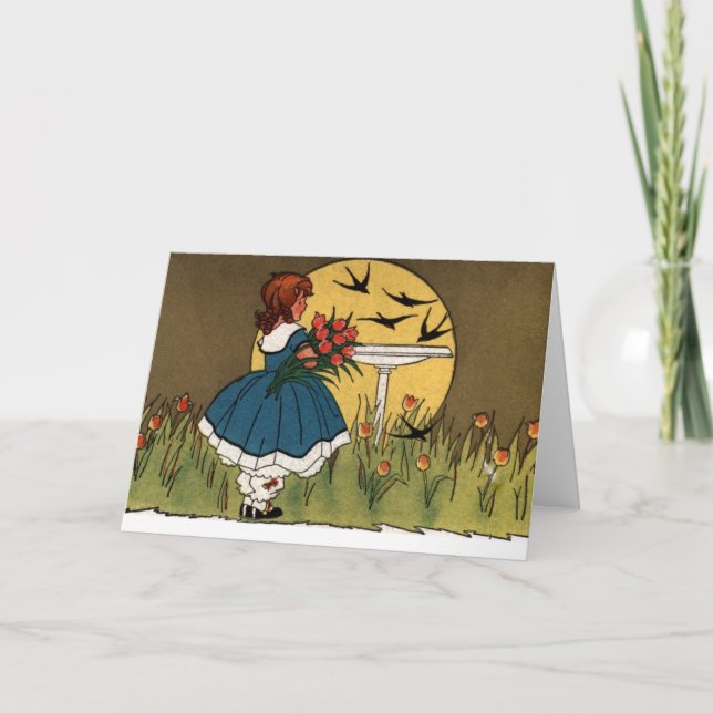 Sunrise in the Tulip Garden Card (Front)