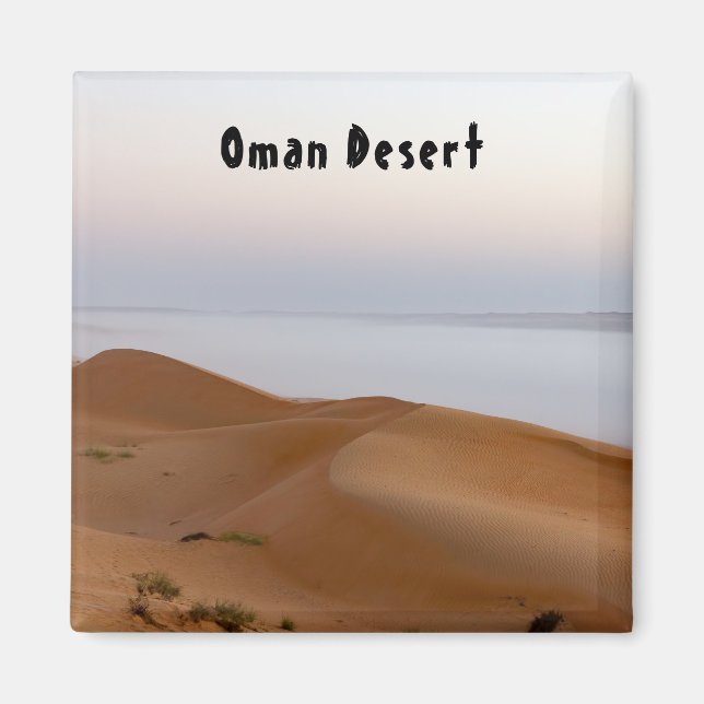 Sunrise in Wahiba Sands desert in Oman Magnet (Front)