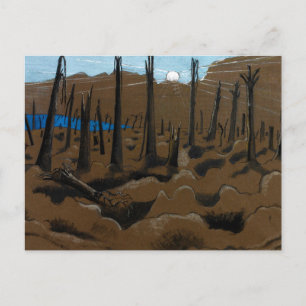 Sunrise, Inverness Copse by Paul Nash (1918) Postcard