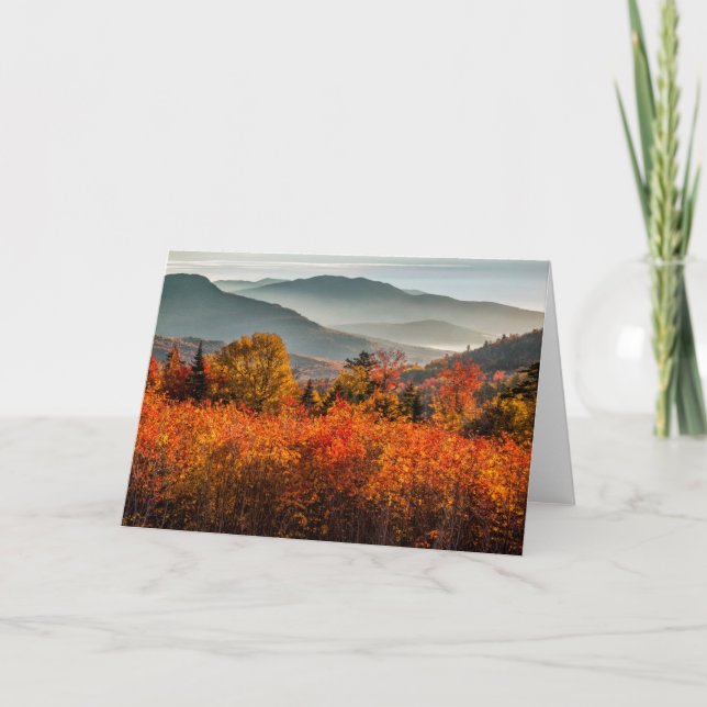 Sunrise Kancamagus Highway Overlook New Hampshire Card (Front)