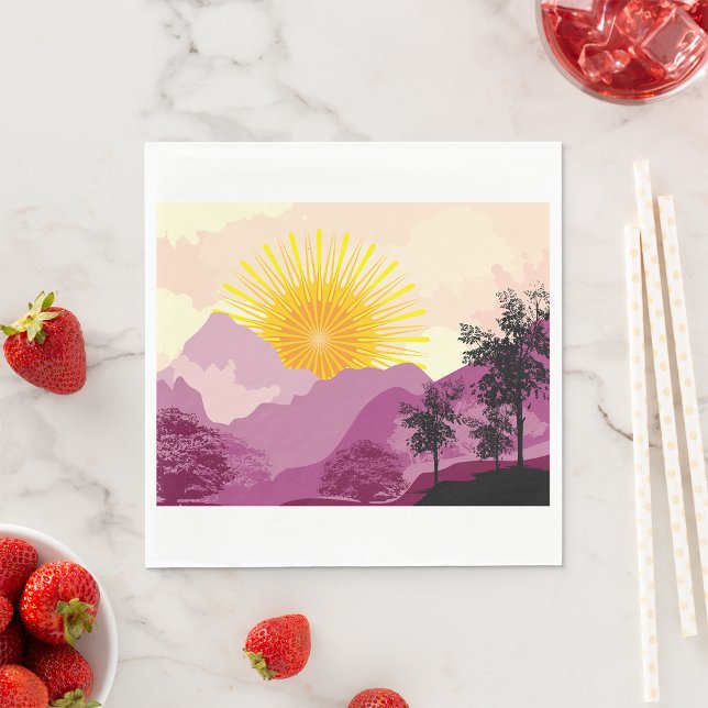 Sunrise Landscape Napkin (Creator Uploaded)