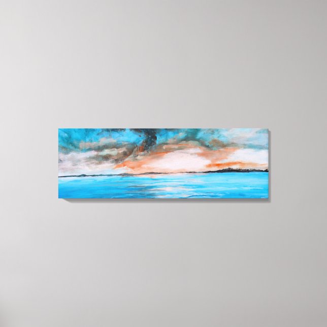 Sunrise Landscape Painting Canvas Print (Front)