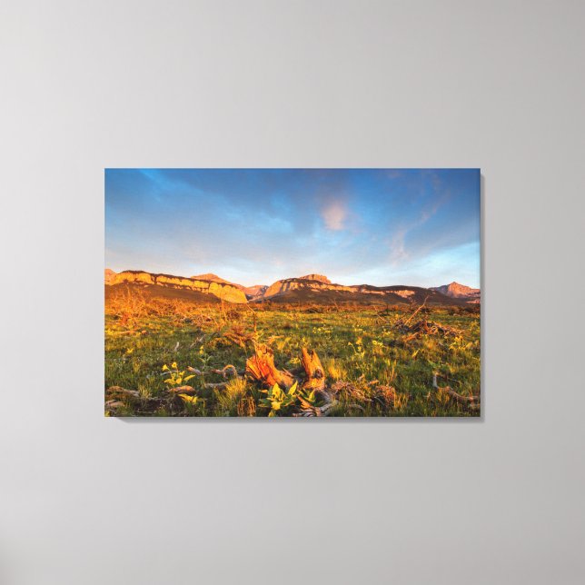 Sunrise Lights Blackleaf Canyon 2 Canvas Print (Front)