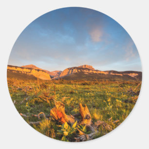 Sunrise Lights Blackleaf Canyon 2 Classic Round Sticker