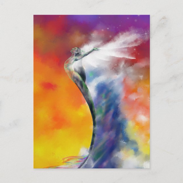Sunrise Mermaid (closeup) postcard (Front)