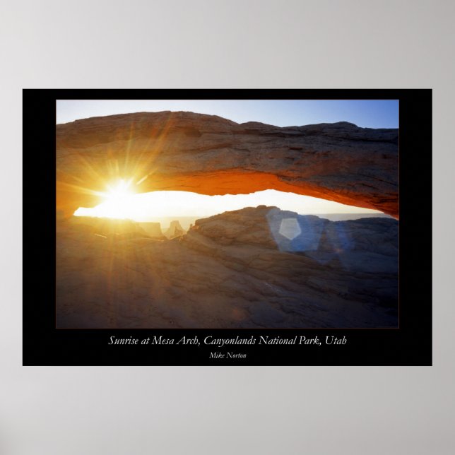 Sunrise Mesa Arch Canyonlands National Park Utah Poster (Front)