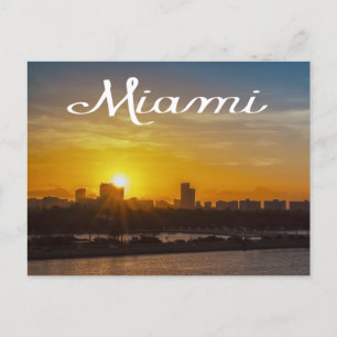 Sunrise Miami Skyline, Florida - USA Postcard