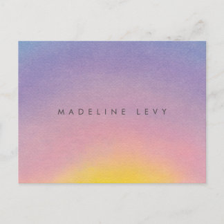 Sunrise Minimalist Modern Watercolor Postcards