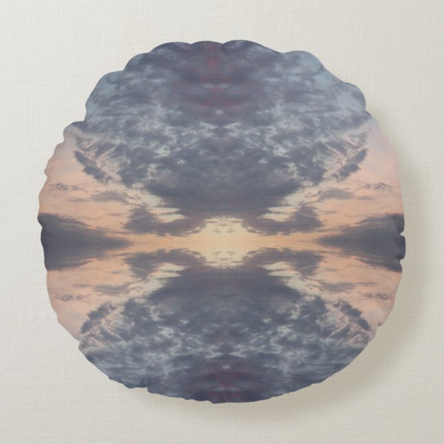 Sunrise mirage round cushion (Front)