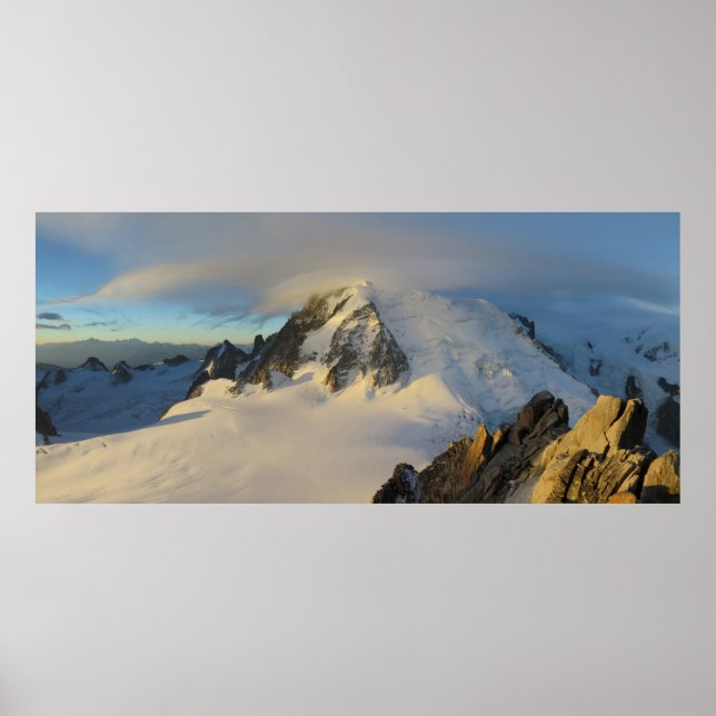 Sunrise Mont Blanc Poster (Front)