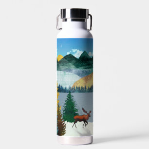 Sunrise Moose Water Bottle