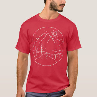 Sunrise Mountain Camping Outrs Mountains family T-Shirt
