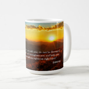 Sunrise Mountain Do Not Fear Isaiah 41:10 Coffee Mug