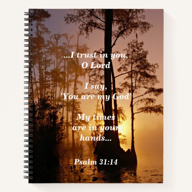 Sunrise My Times are in Your hands Notebook (Front)