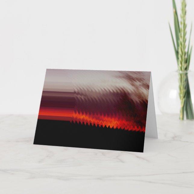 Sunrise Near Baker Holiday Card (Front)